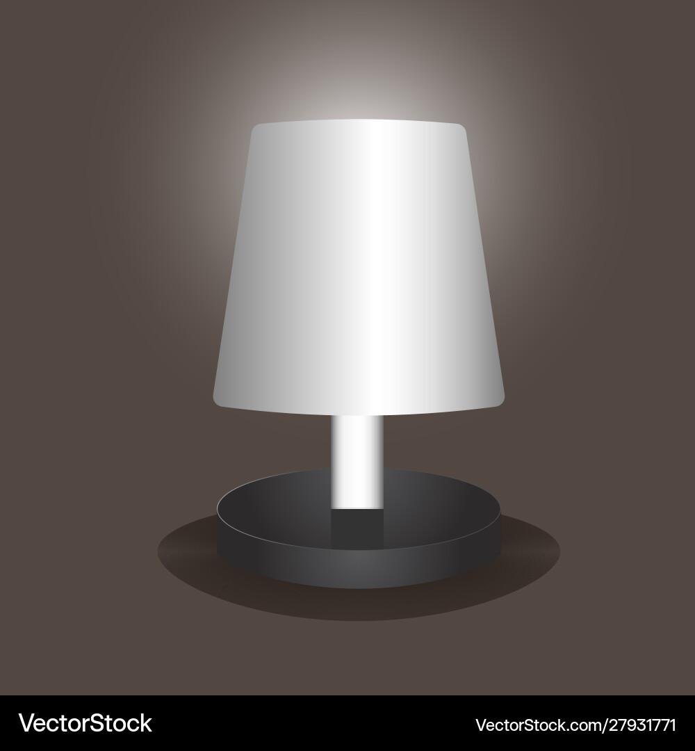 Image a table lamp with shade Image a table lamp with shade Vector Image