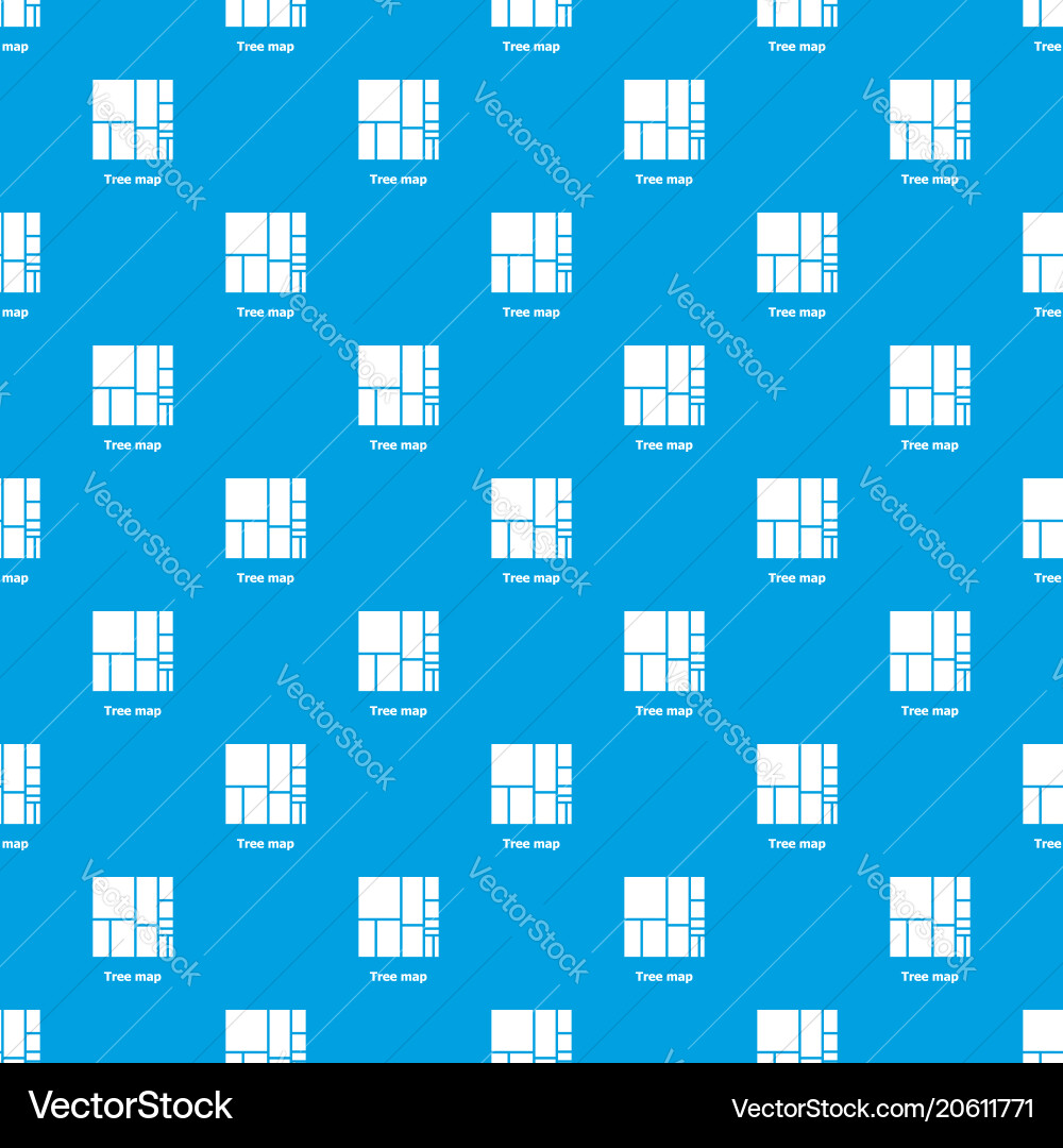 Tree map pattern seamless blue Tree map pattern seamless blue vector image