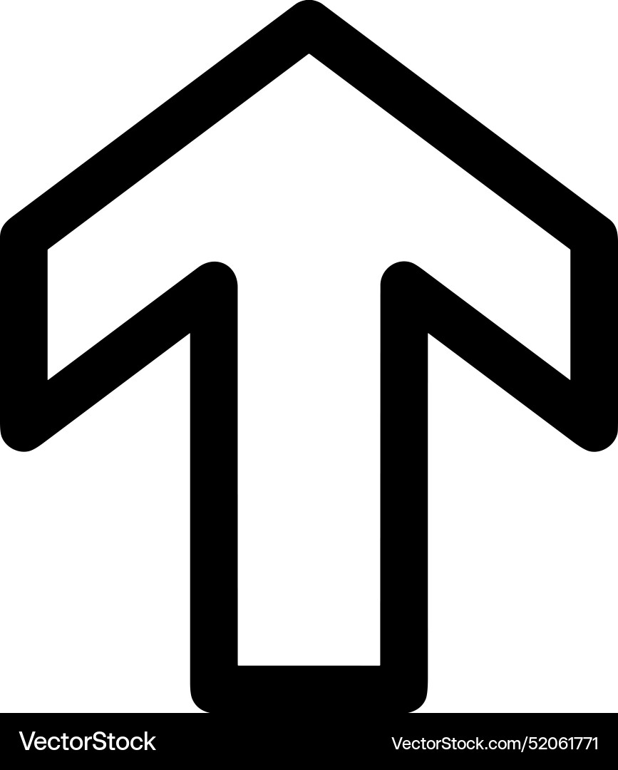 Upload outline icon symbol image Upload outline icon symbol image Vector Image