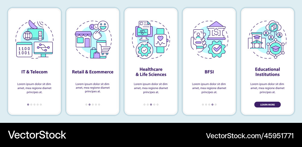Version control system end user industry Version control system end user industry vector image