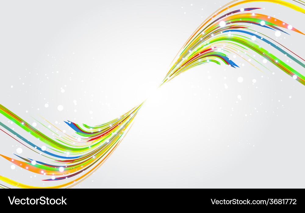 Abstract background with bent lines vector image