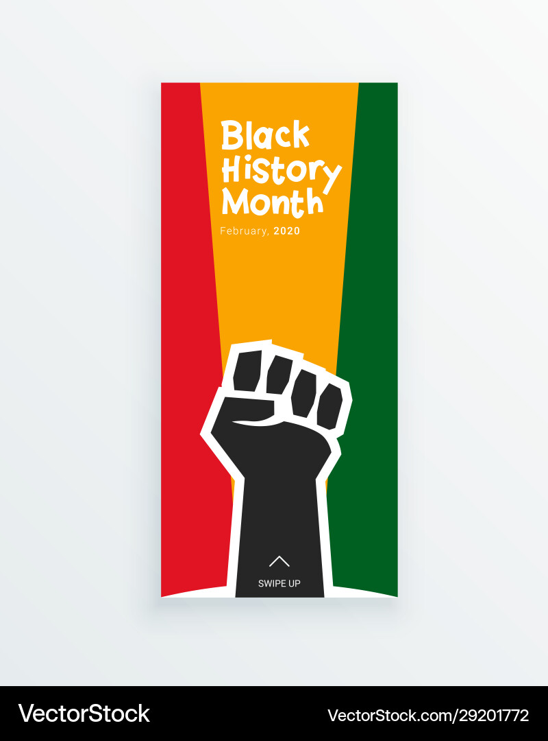 Black history month to remember important people Black history month to remember important people vector image