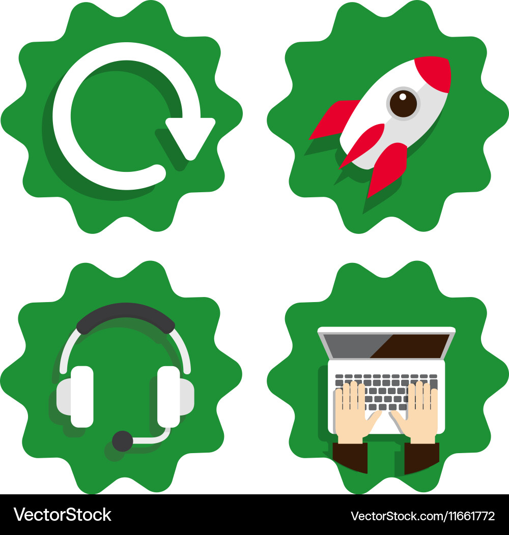 Flat icon for web design vector image