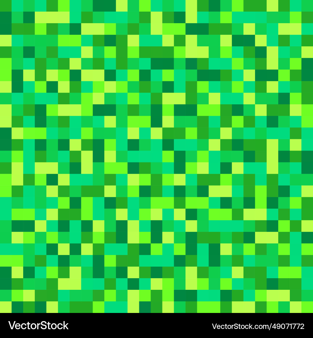 Green pixel pattern or background Green pixel pattern or background vector image