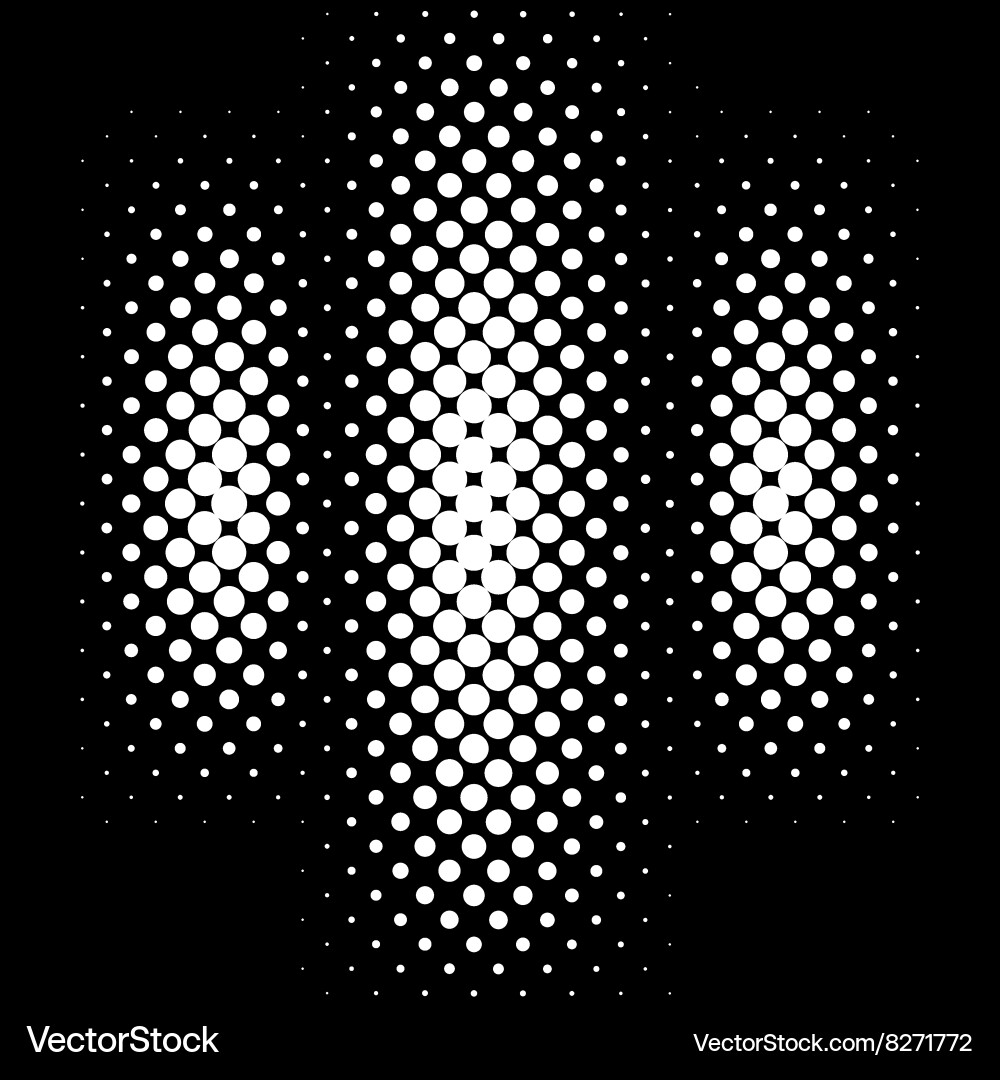 Halftone pattern vector image