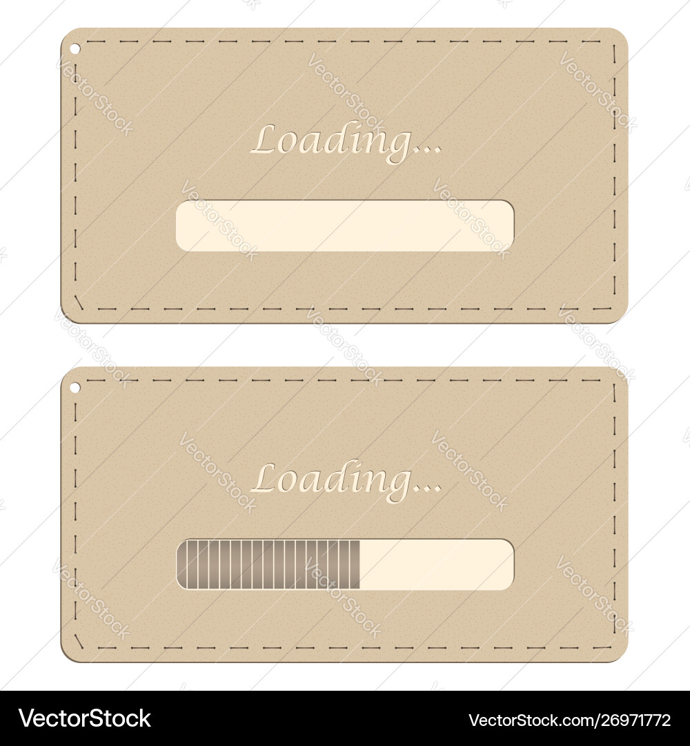 Loading web design handmade vector image