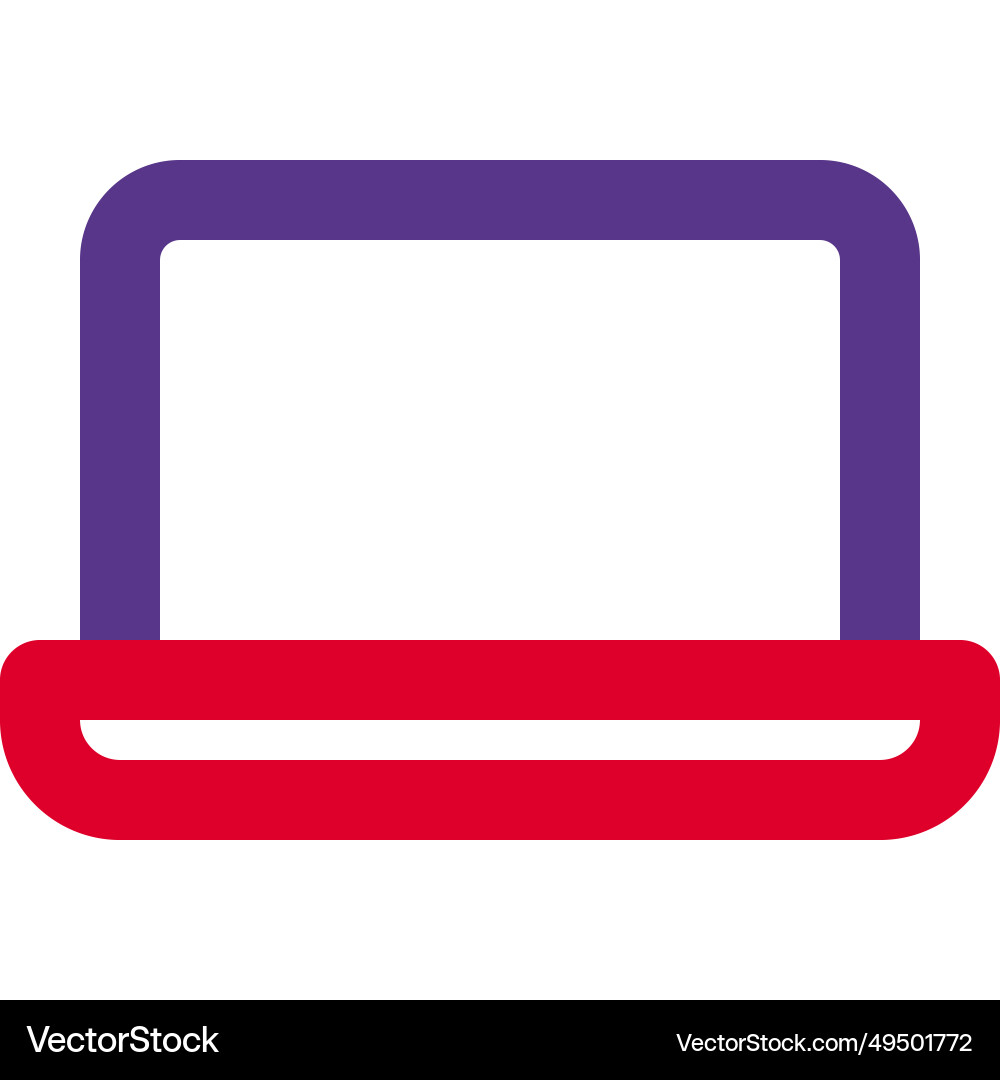 Portable computer for various tasks vector image