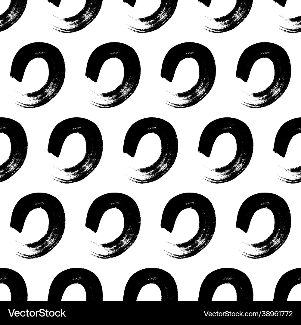 Seamless pattern with sketch circles shape Seamless pattern with sketch circles shape vector image