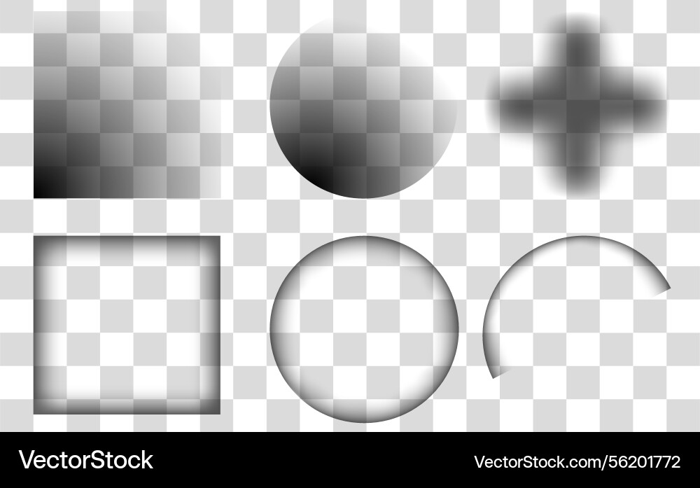 Shapes in various forms cast distinct shadows Shapes in various forms cast distinct shadows vector image