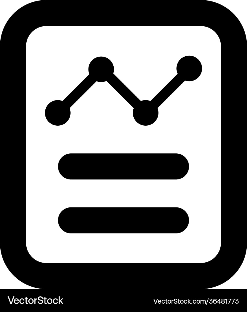 Document report icon Vector Image