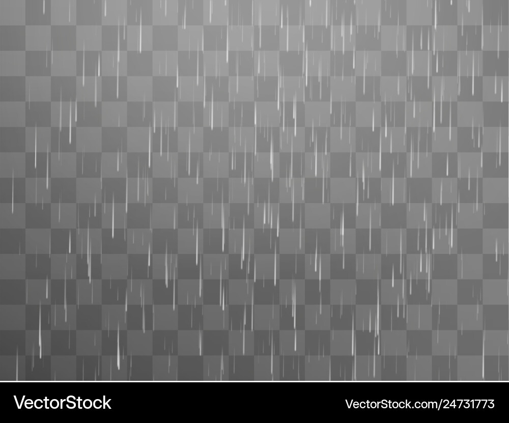 Rainstorm with White Clouds Vector Image