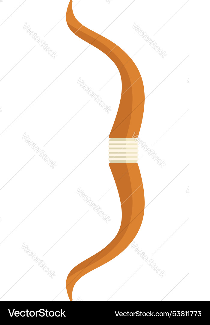 Wooden hunting bow for shooting arrows Vector Image