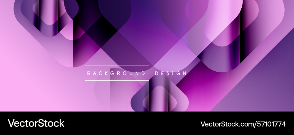 Abstract purple design overlapping shapes create Vector Image