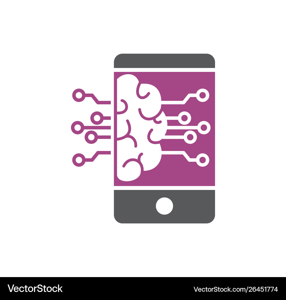 Artificial intelligence ai related icon Artificial intelligence ai related icon vector image