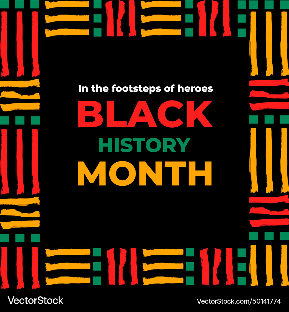 Black history month celebration isolated on white Black history month celebration isolated on white Vector Image