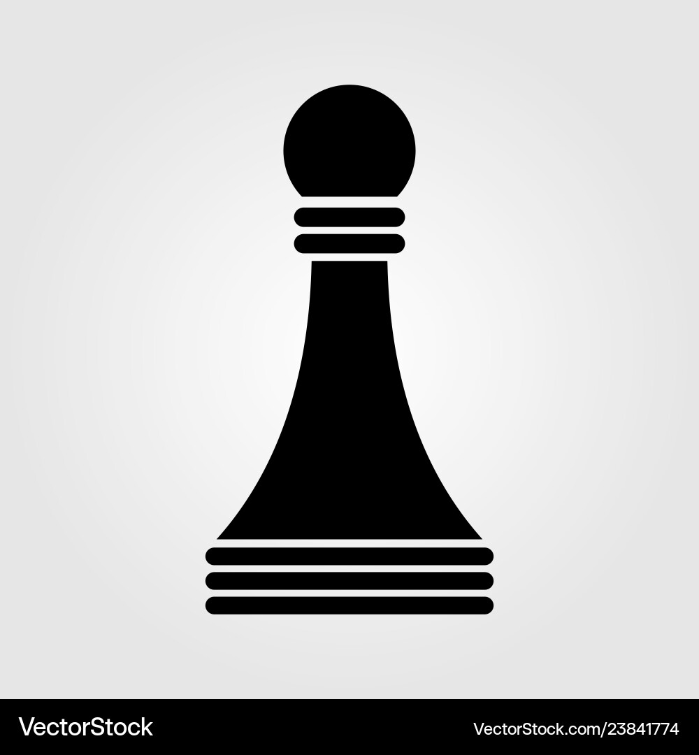 Chess pawn icon isolated on white background – Royalty-Free Vector |  VectorStock, image size:1000x1080