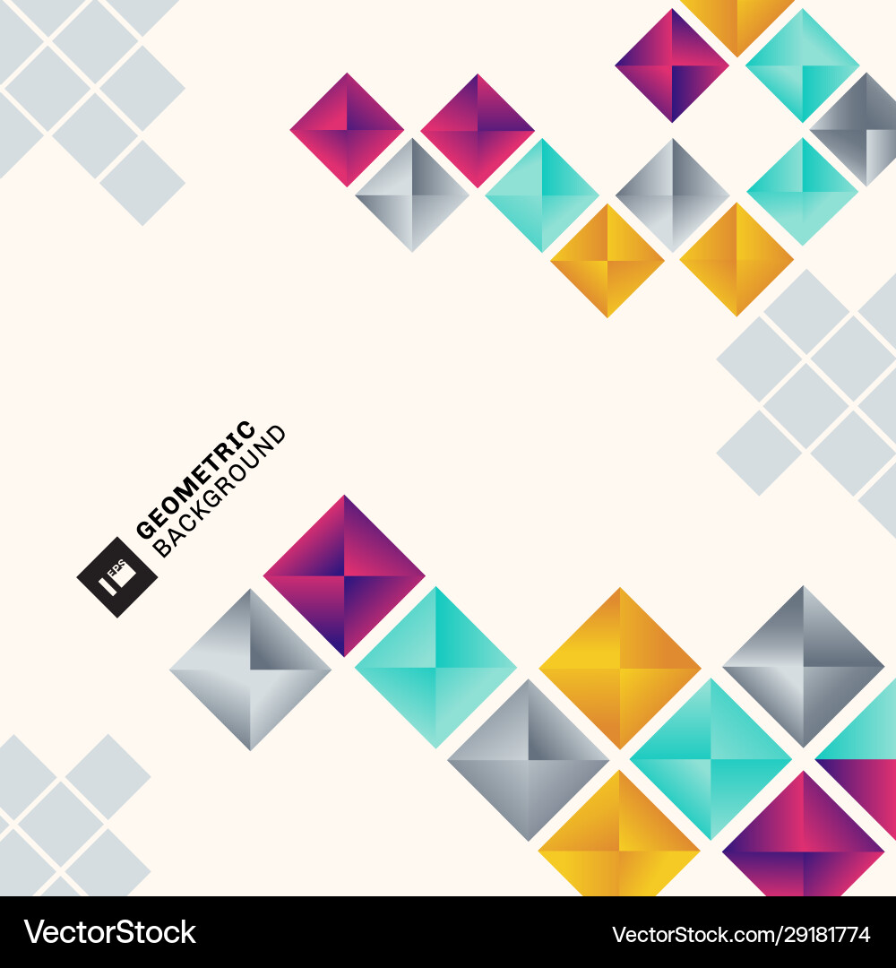 Colorful Geometric Pattern vector image