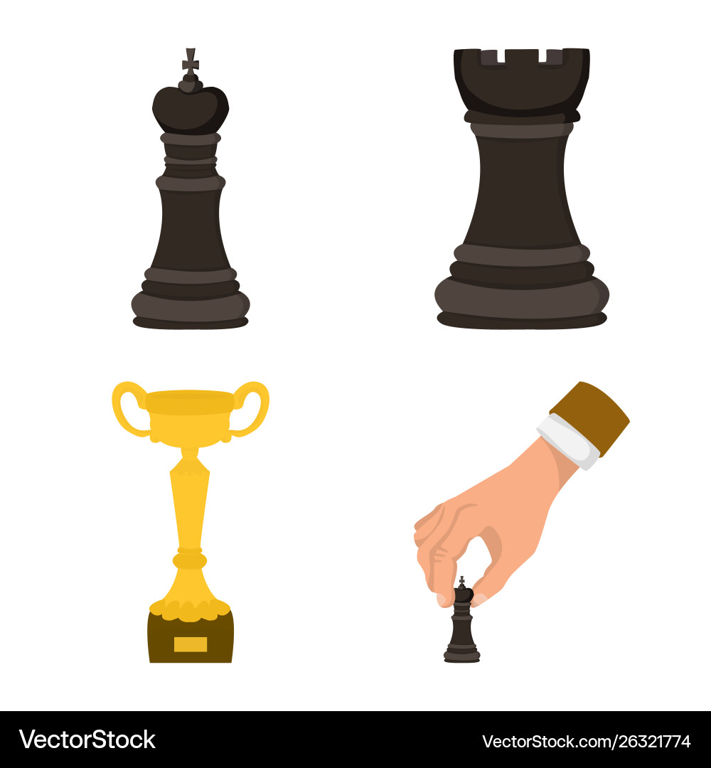 Design chess and game logo collection Vector Image