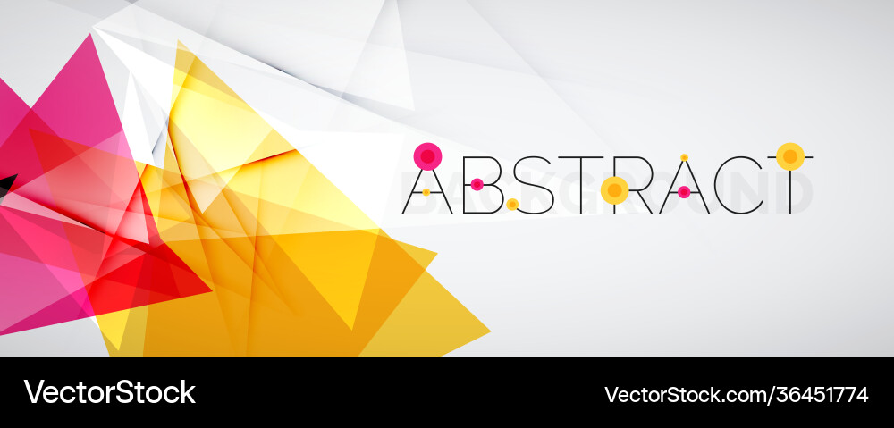 Geometric abstract background color triangle Geometric abstract background color triangle Vector Image