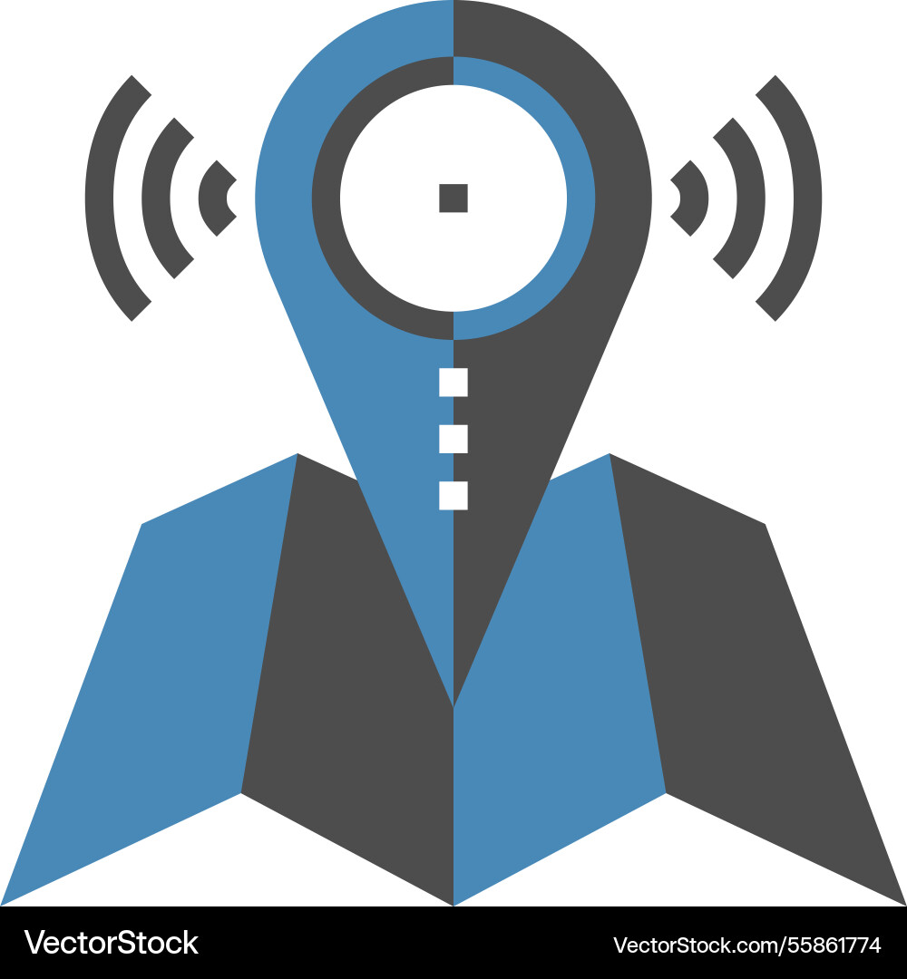 Gps navigation flat web icon concept Gps navigation flat web icon concept vector image