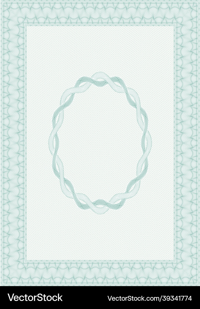 Guilloche grid and frame for certificate Guilloche grid and frame for certificate vector image