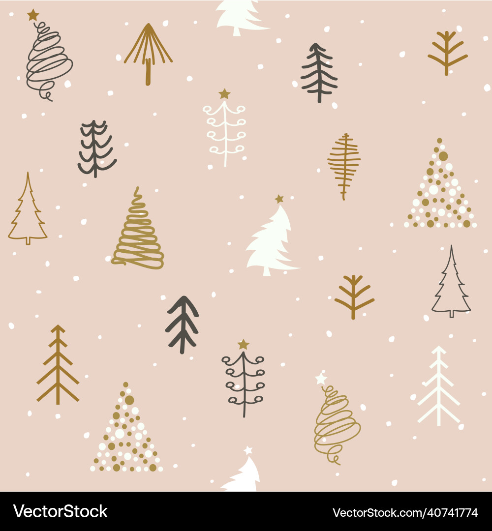 Seamless pattern with christmas tree Seamless pattern with christmas tree Vector Image