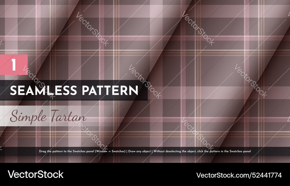Seamless simple tartan pattern Seamless simple tartan pattern vector image