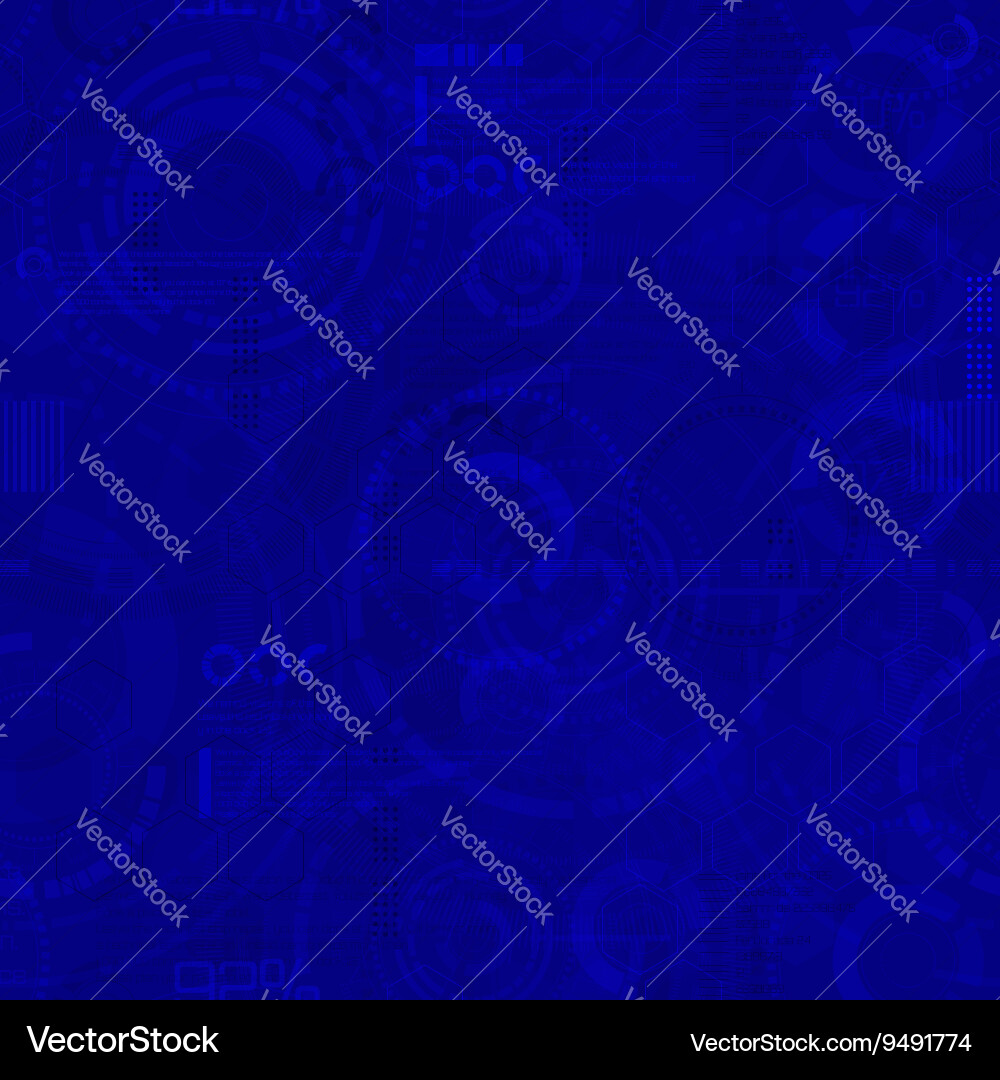 Technology seamless background - techno endless Vector Image