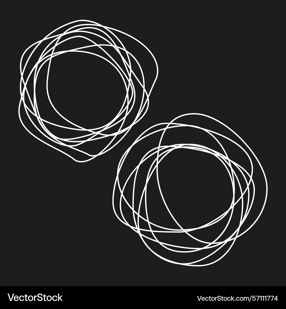 White spiral object abstract looping shape Vector Image