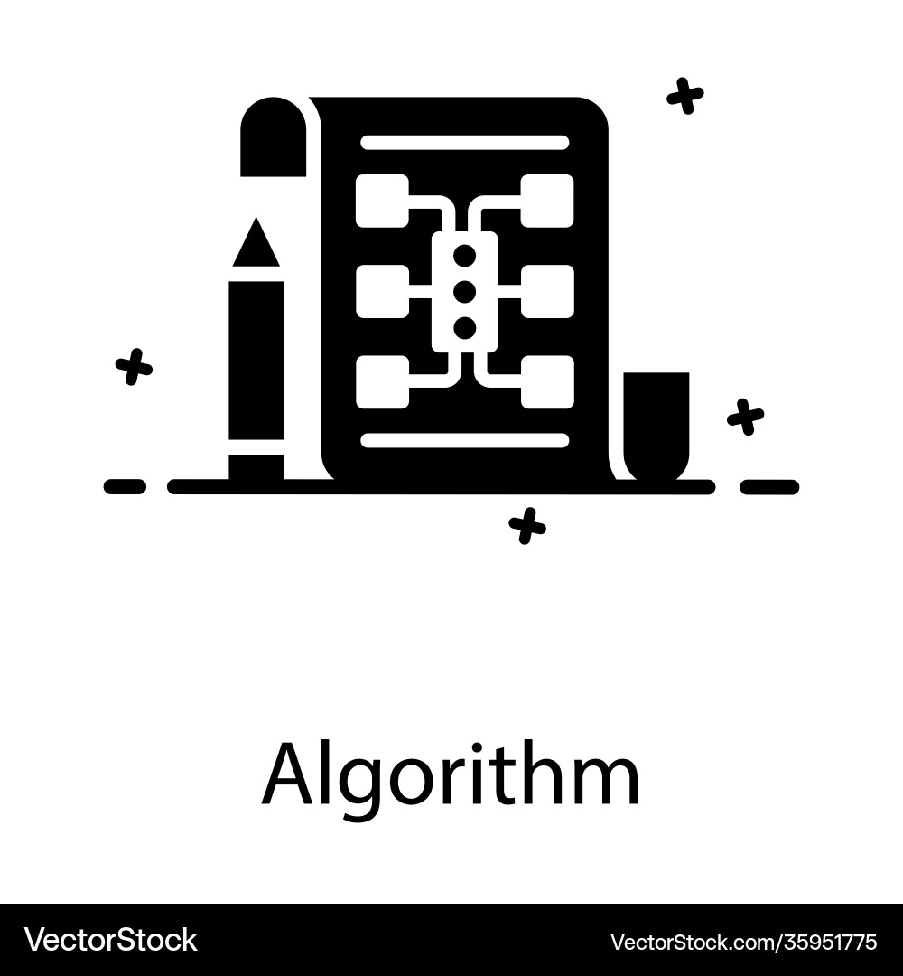 Algorithmen vektorbild