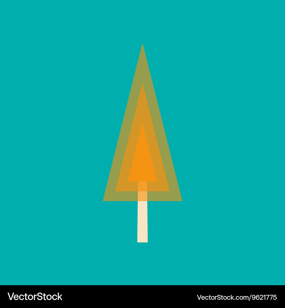 Flat with shadow icon and mobile application vector image