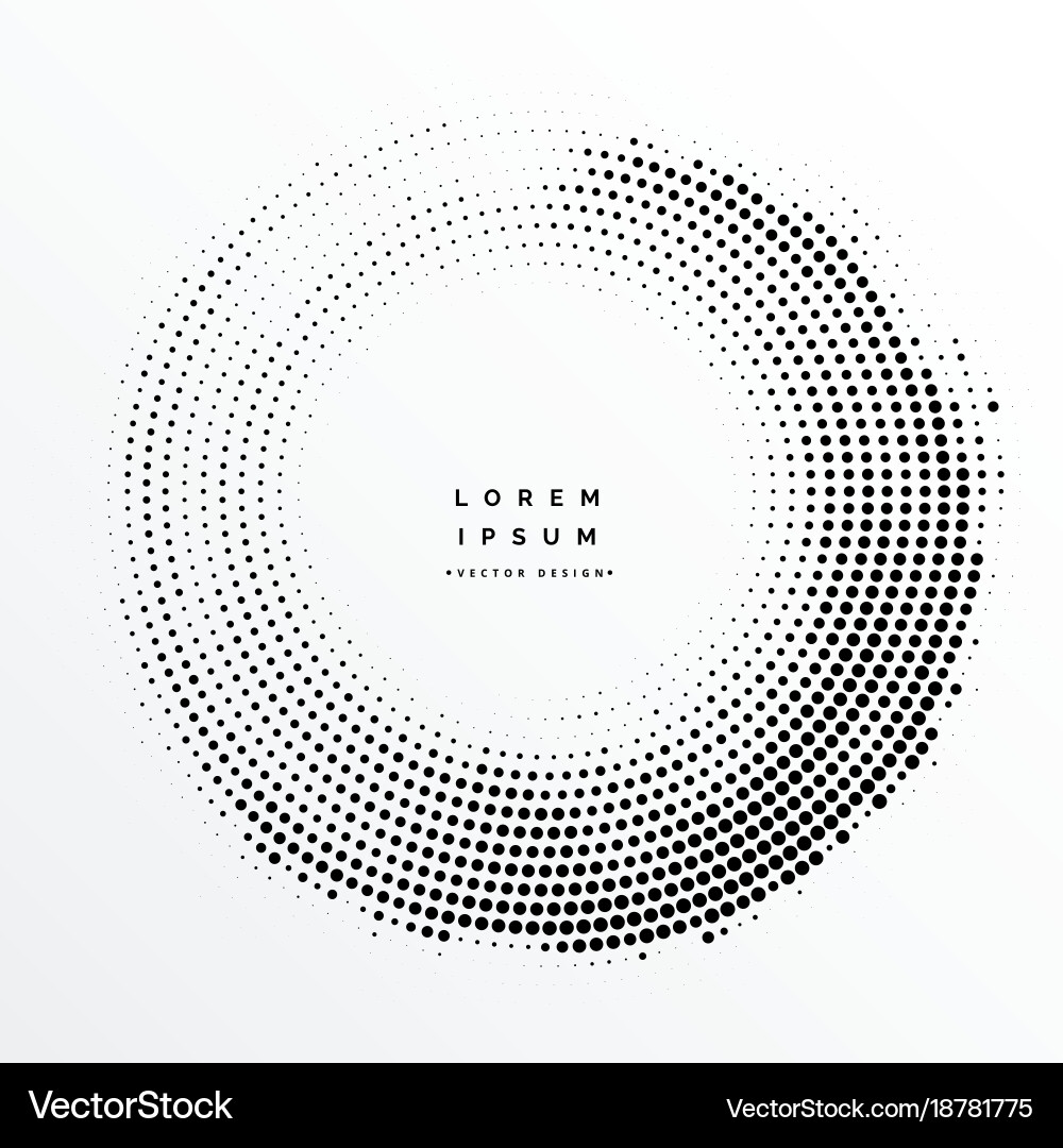 Halftone Circle Pattern vector image