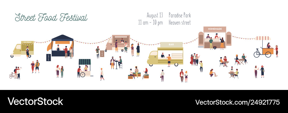 Horizontale Web-Banner-Vorlage für Sommerstraße Horizontale Web-Banner-Vorlage für Sommerstraße vektorbild