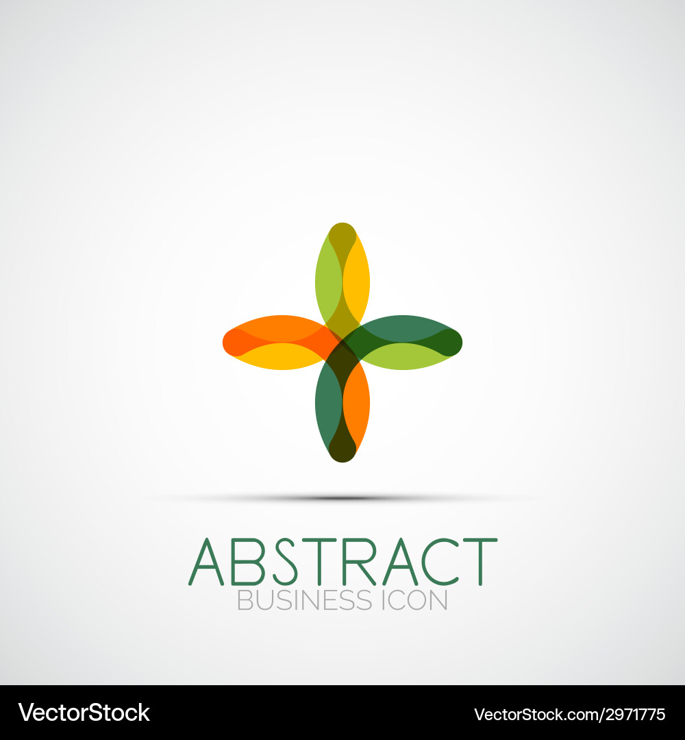 Line design loop logo vector image