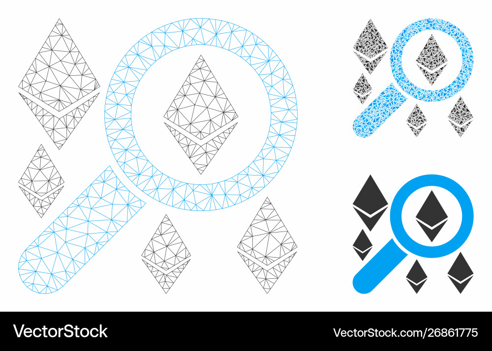 Search ethereum mesh 2d model and triangle Search ethereum mesh 2d model and triangle vector image