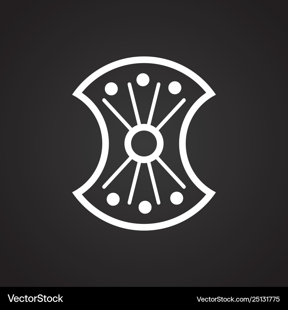 Shield icon on background for graphic and web Shield icon on background for graphic and web vector image