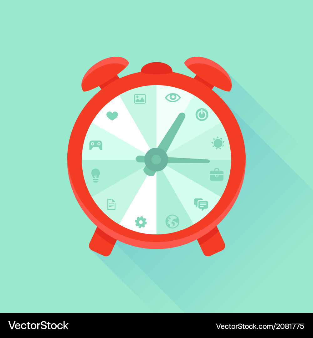 Time Management Concepts Royalty Free Vector Image