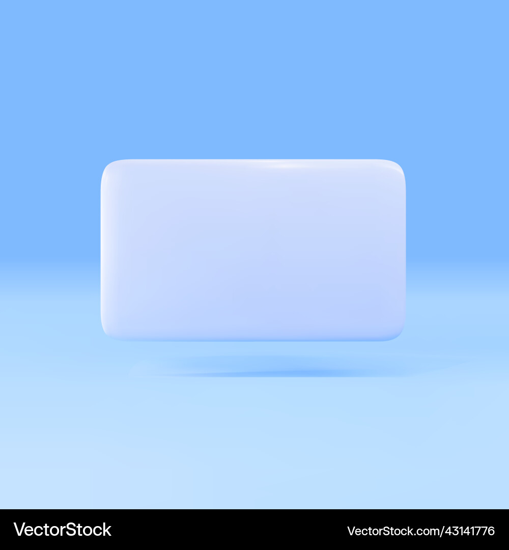 3d empty reminder popup message 3d empty reminder popup message vector image