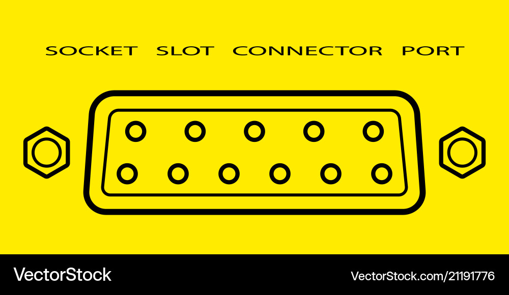 Abstract socket vector image