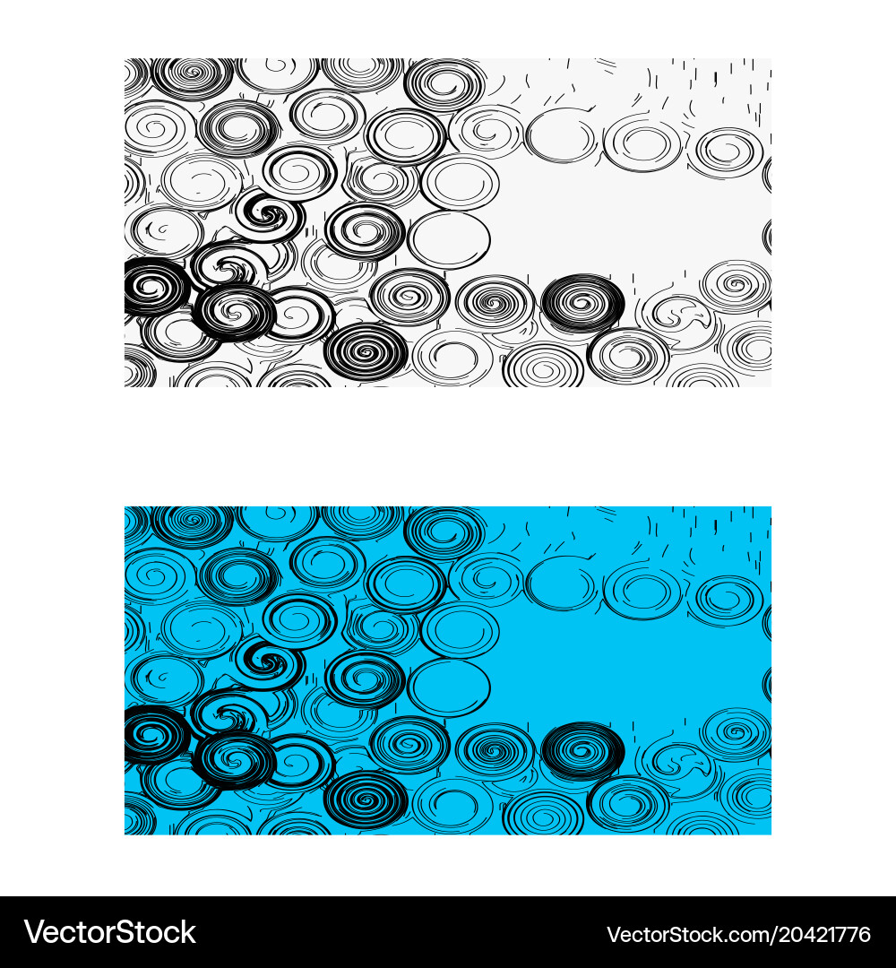 Card template with abstract swirl and vortex vector image