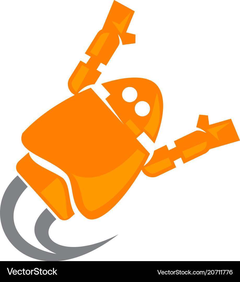 Rocket robot Vector Image
