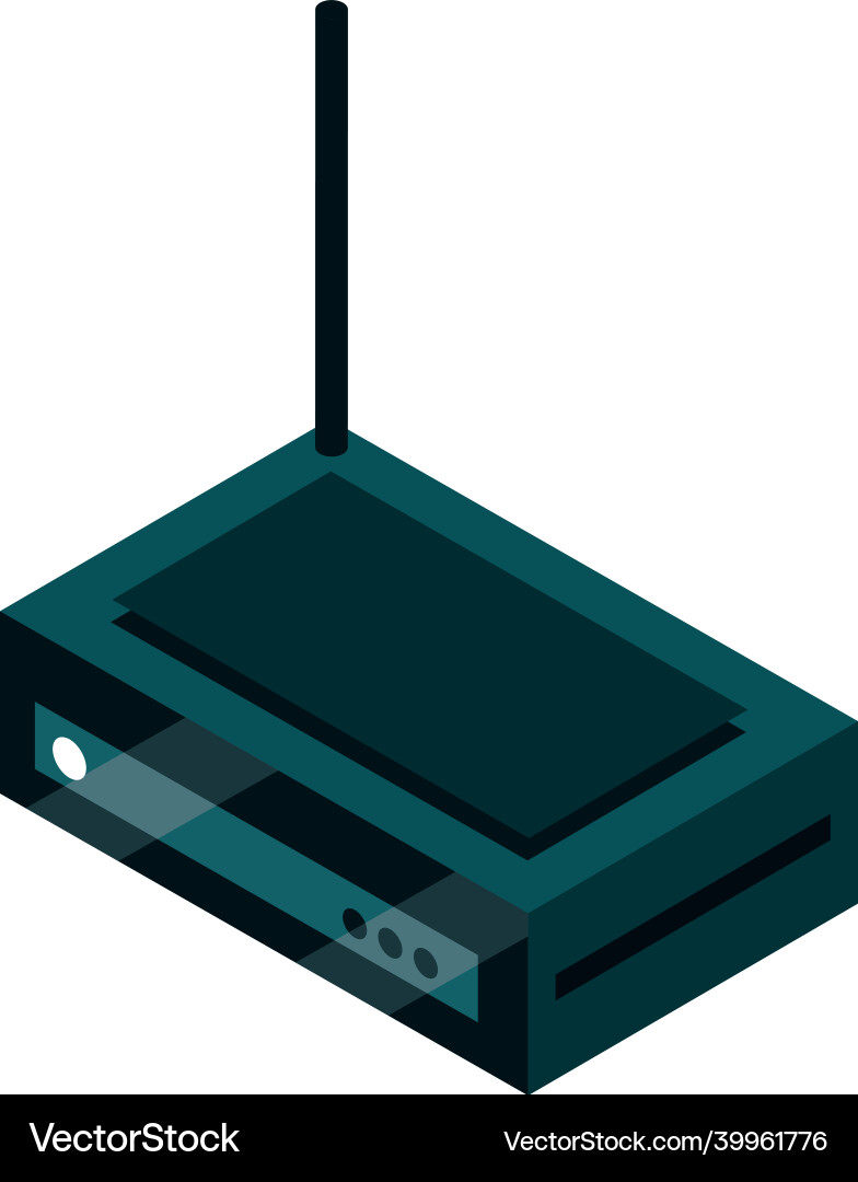 Router data connection Vector Image