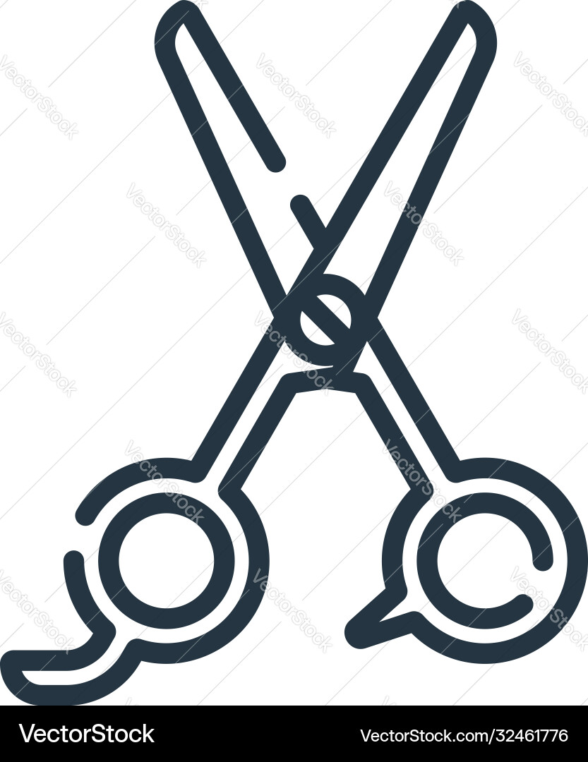 Scissors icon isolated on white background Scissors icon isolated on white background vector image