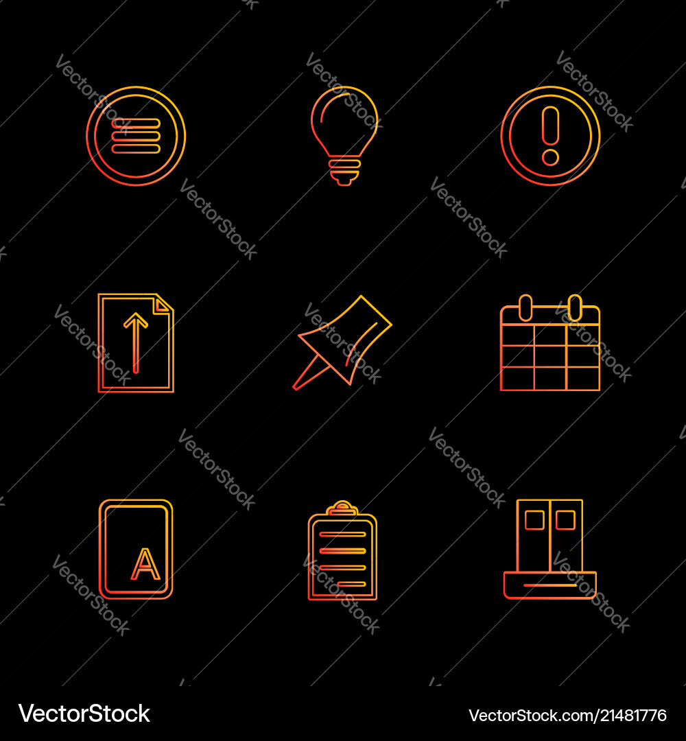 User interface buttons application multimedia vector image