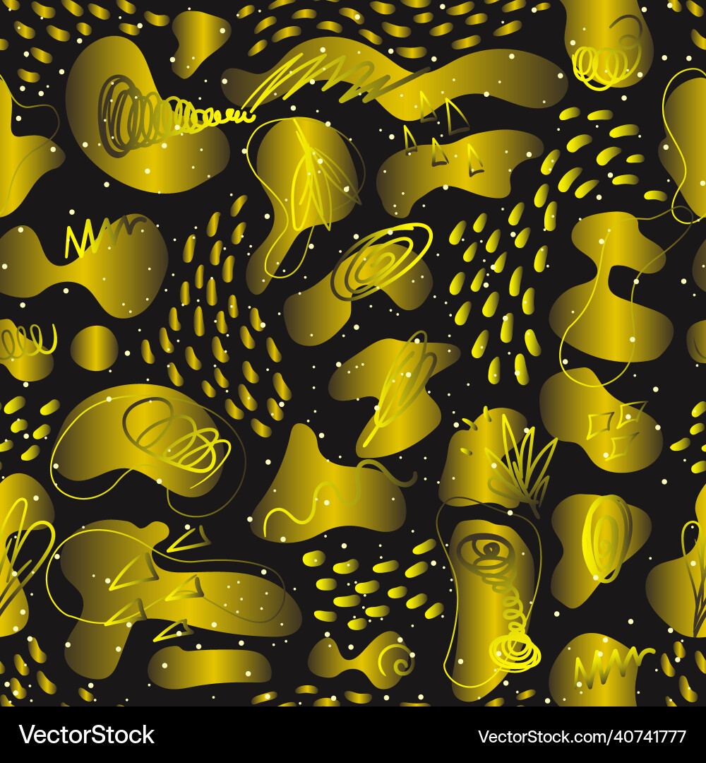 Abstract golden shapes seamless pattern background Abstract golden shapes seamless pattern background vector image