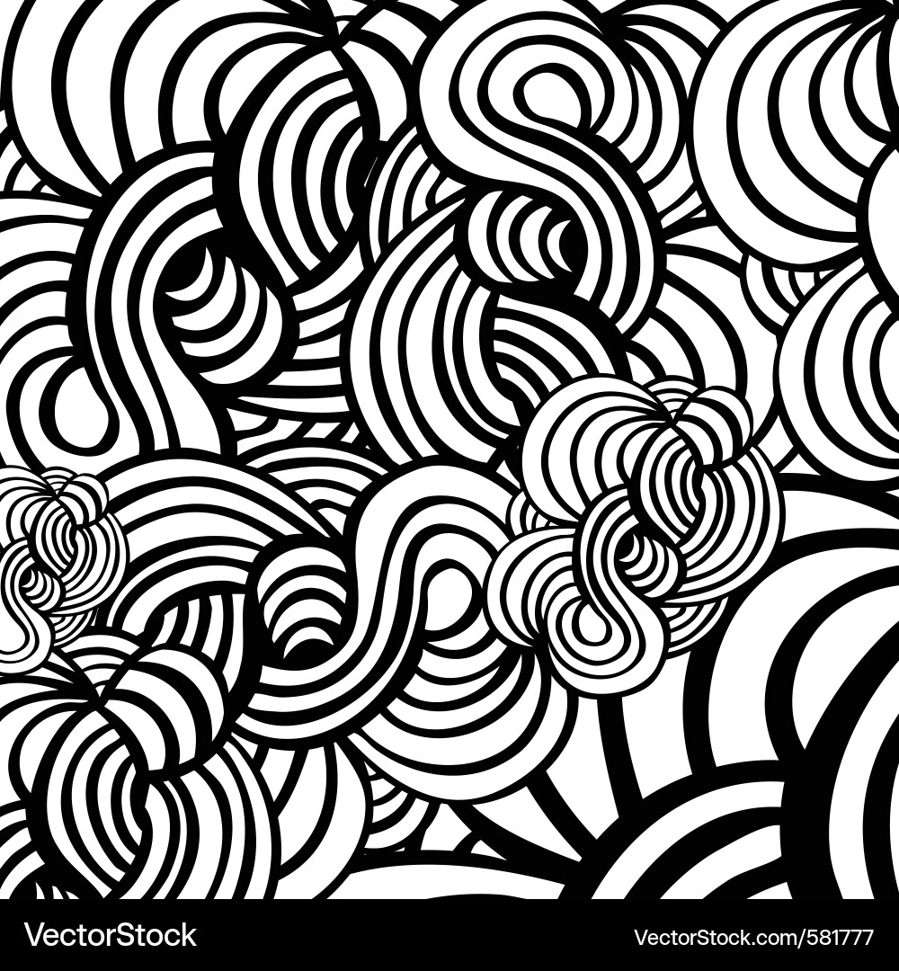 Abstract Swirl Pattern Vector Image