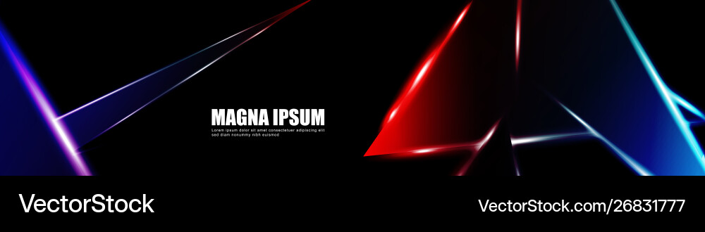 Background a luminous triangle shape design Vector Image