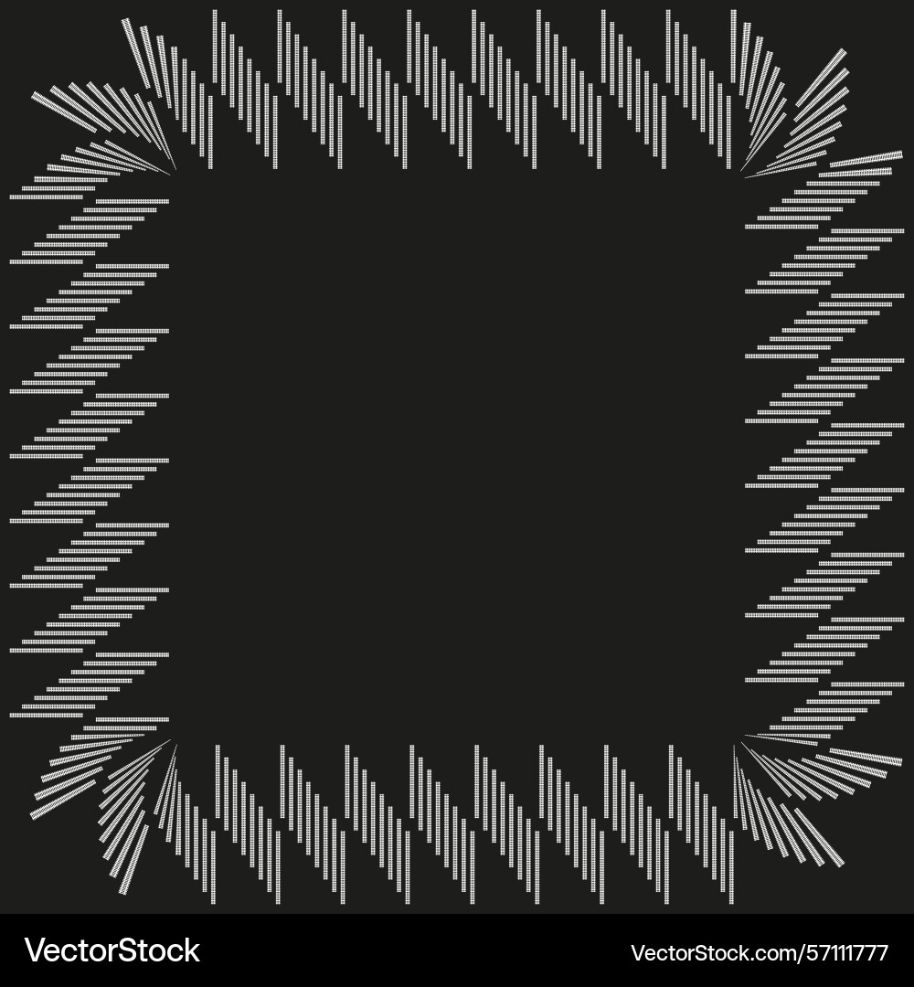 Black frame icon sharp triangle shape dark vector image
