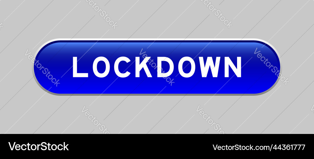 Blue color capsule shape button with word Blue color capsule shape button with word vector image
