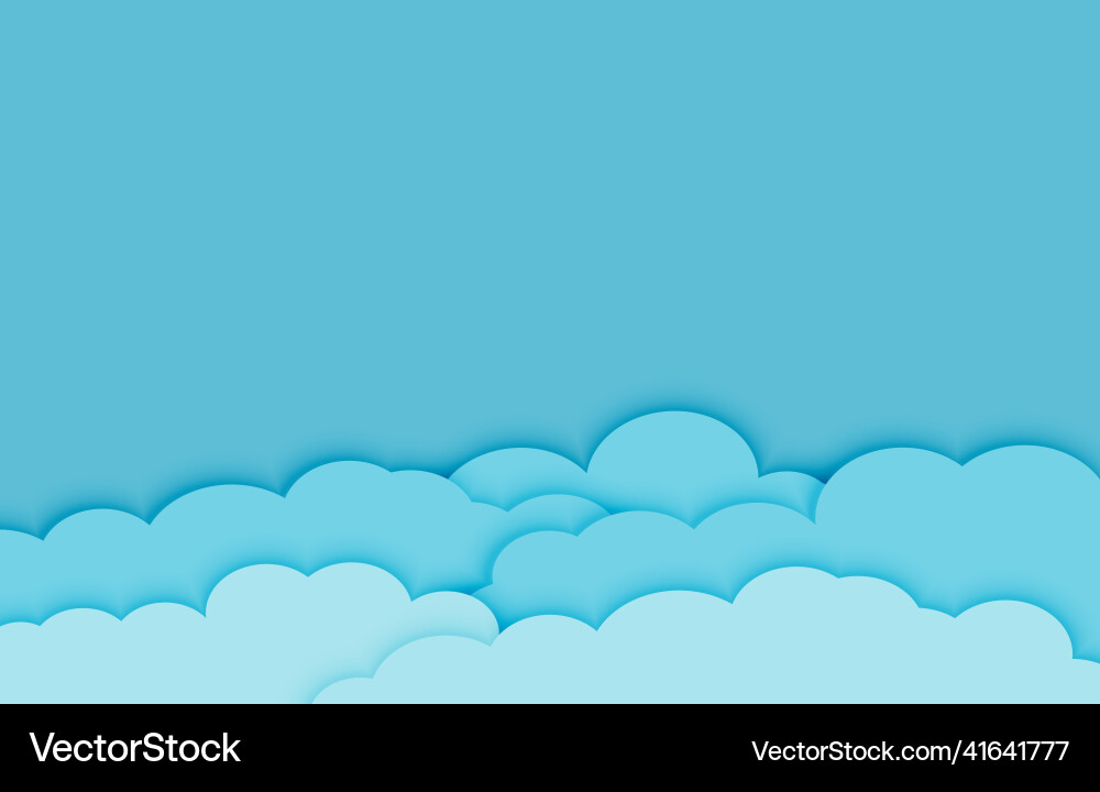 Cartoon style blue background design with cloud Cartoon style blue background design with cloud vector image